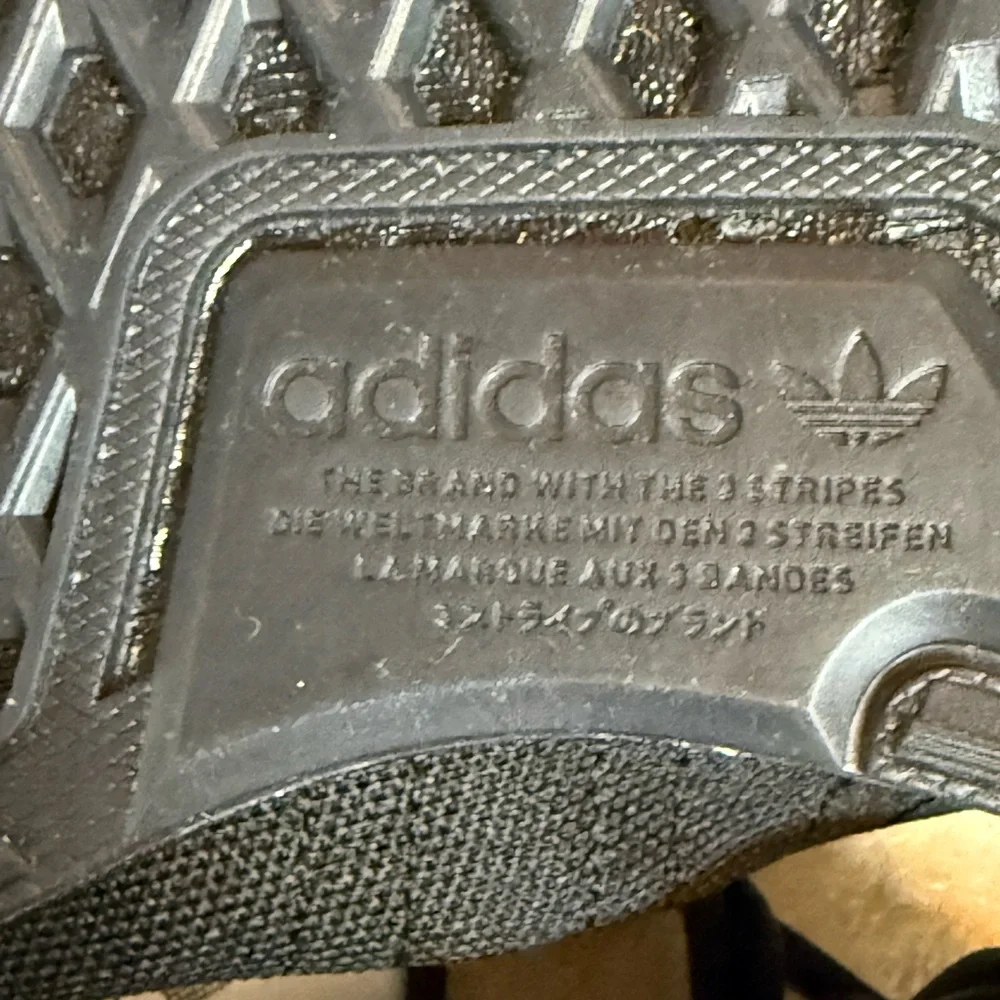 ADIDAS men’s Black Athletic Sneakers - Two different sizes